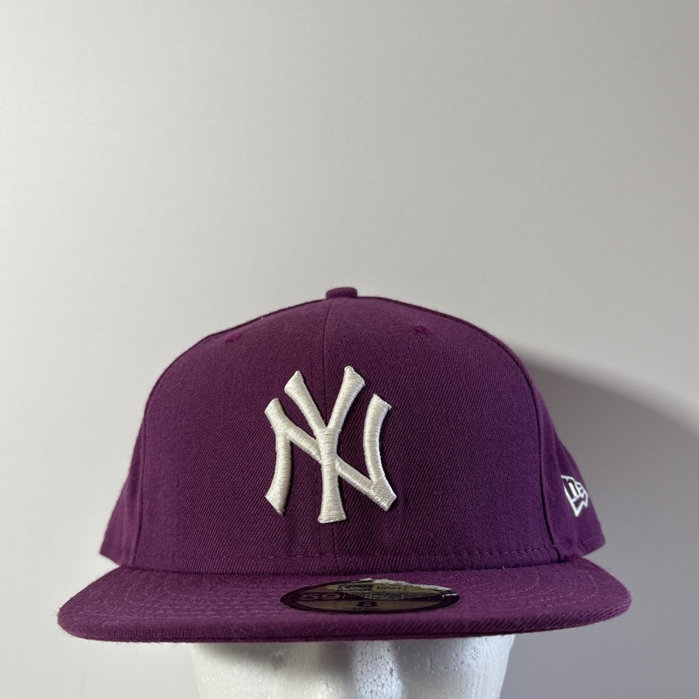 VTG New Era‎ 59FIFTY New York Yankees Purple MLB Fitted Hat 8